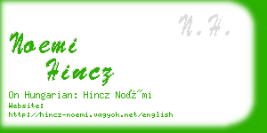 noemi hincz business card
